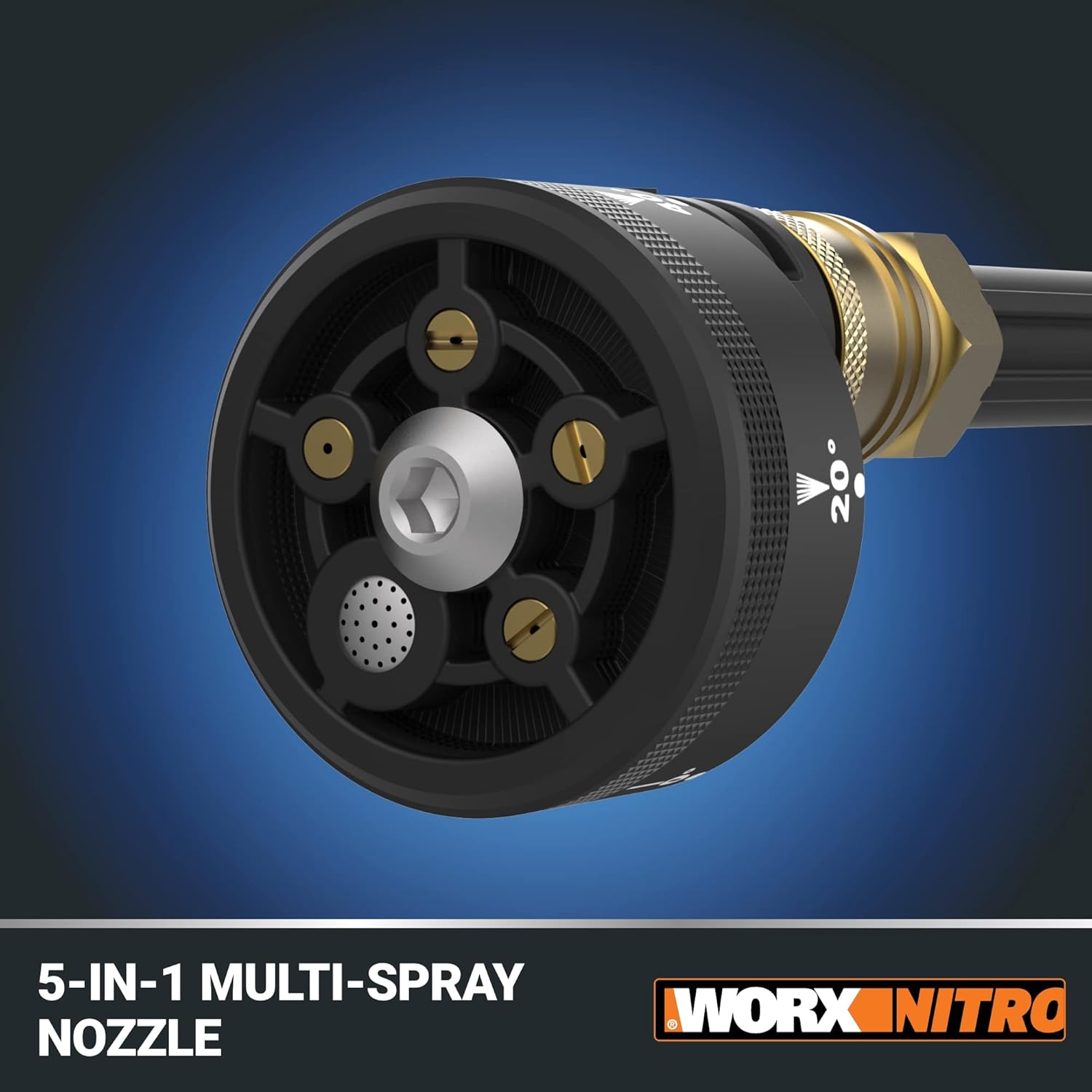 Worx WG633 Nitro Hydroshot 20V 710PSI Light-Duty Electric Pressure Washer 6